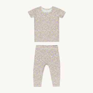 NWT - Quincy Mae purple floral bamboo set